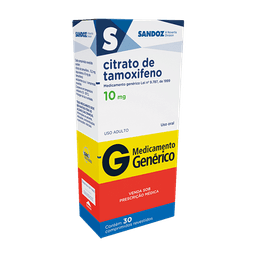 Citrato Tamoxifeno 10Mg 30Cprs - Sand (G)