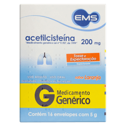 ACETILCISTEINA 200MG 16 ENV 5G - EMS(G)