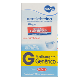 ACETILCISTEINA 20MG XPE PED 120ML - EMS(G) $