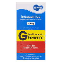 INDAPAMIDA 1,5MG 30 CPRS - EMS(G)