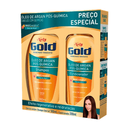 Kit Sh+Cond Niely Gold Pos Quimica 275Ml+175Ml