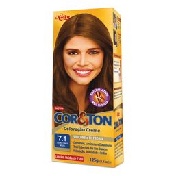 Tintura Cor E Ton Ind 7.1 Louro Cinza Med 50G
