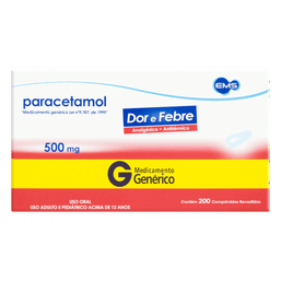 PARACETAMOL 500mg 4 CPRS  - EMS(G)