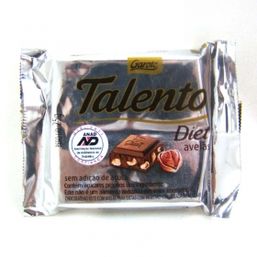 Chocolate Talento Diet Avelas 25G