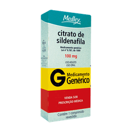 Citrato Sildenafila 100Mg 1 Cprs - Med (G)