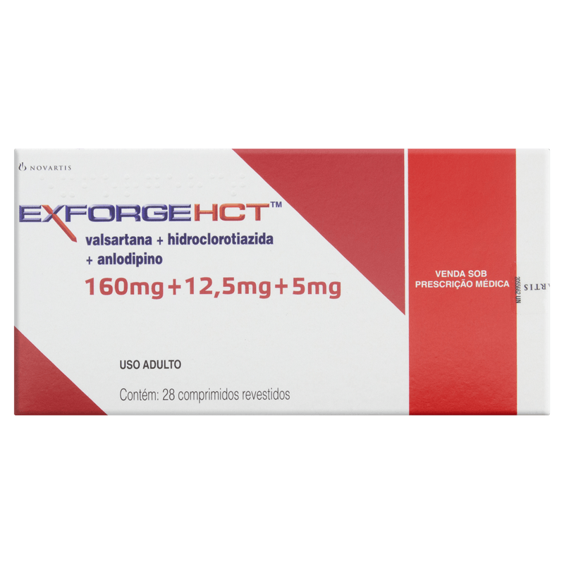 Exforge HCT 160+12,5+5mg Novartis 28 Comprimidos