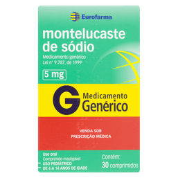 Montelucaste Sodico 5Mg 30Cprs Mast  - Eur (G)