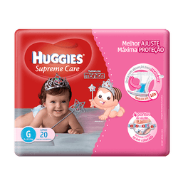 Huggies Fralda Supreme Care Fem G 20 Fr