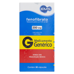 FENOFIBRATO 200MG 30 CPRS - EMS(G)