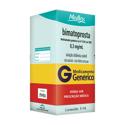 Bimatoprosta 0,3mg/ml Genérico Medley 3ml