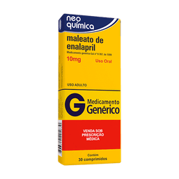 MAL ENALAPRIL 10MG 30 CPRS - NEO (G) (P)