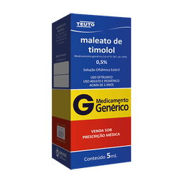 MAL TIMOLOL 0,5% SOL OFT 5ML (G) - TEUTO