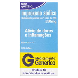 NAPROXENO SOD 550MG 10 CPRS - NEOQ(G)