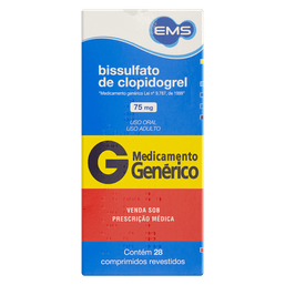 Clopidogrel 75Mg 28 Cprs - Ems (G)