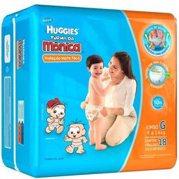 Fralda Huggies Veste Facil Jumbo G 18 Fr