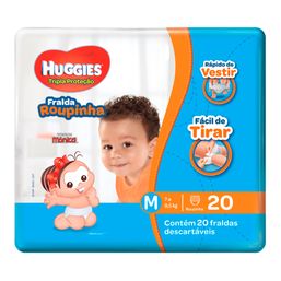 Fralda Huggies Veste Facil Jumbo M 20 Fr