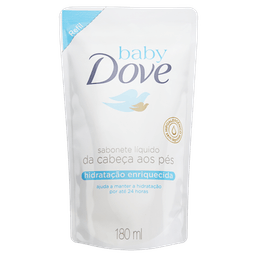Sabonete Dove Baby Hidratante Enriquecida Refil 180Ml@
