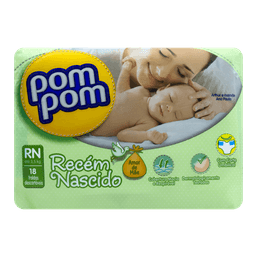 Pom Pom Fralda Amor De Mae Rn 18 Fr @