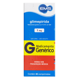 GLIMEPIRIDA 1MG 30 CPRS - EMS(G)