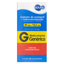 MAL ENALAP+HIDROCL.20/12,5MG 30 CPRS - EMS(G)