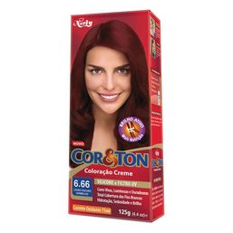 Tintura Cor E Ton Ind 6.66 Louro Escuro Vermelho 50G @