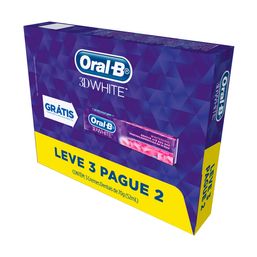 Kit Cr Dental Oral B 3D White Brilliant Fresh 70G C/3 Lv+ Pg-