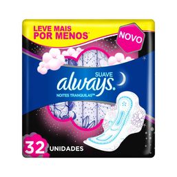 Absor Always C/Abas Noturno Suave G C/32