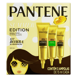 Creme Pantene Tratamento Kit Bomba De Reparacao Amp 3X15Ml@