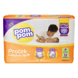 Pom Pom Fralda Protek Prot De Mae Jumbo P 34 Fr@