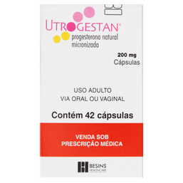 UTROGESTAN 200MG 42 CAPS