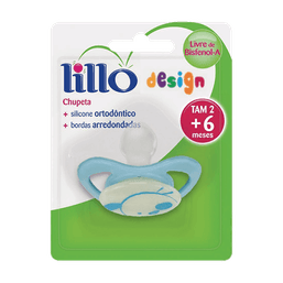 Lillo Chupeta Design Glow N2 Orto Sil Azul - 618920