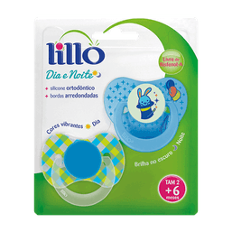 Lillo Chupeta Dia Noite N2 Orto Azul C/2 Un - 622520