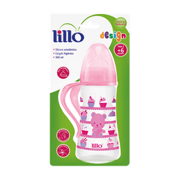 Lillo Mamadeira Clean 300Ml Orto Sil 2 Rosa 606631