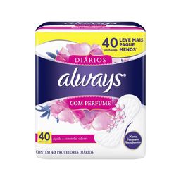 Prot Diario Always Protecao C/Perfume C/40