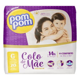 Pom Pom Fralda Colo De Mae Jumbo Grand 20 Fr