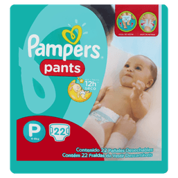 FRALDA PAMPERS PANTS PACOTAO P 22 FR