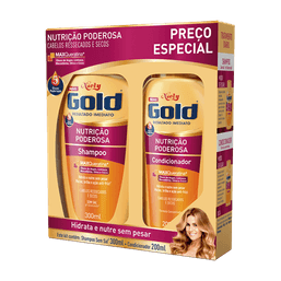 Niely Gold Kit Nutri Poderosa Shampoo 300Ml+Condicionador 200Ml