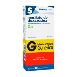 MESILATO DOXAZOSINA 2MG 30CPRS - SAN(G)