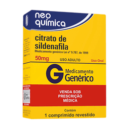Citrato Sildenafila 50Mg 1 Cprs - Neoq (G)