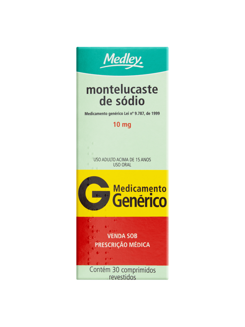 Montelucaste de Sódio Biosintética - Aché 10mg, caixa com 30