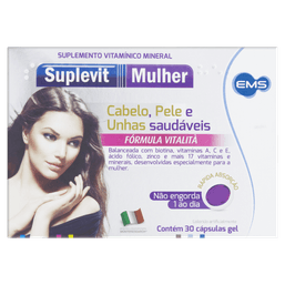 SUPLEVIT MULHER 30 CPRS -EMS @