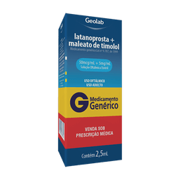LATANOPROSTA + MAL TIMOLOL SOL OFT 2,5ML - GEO (G)