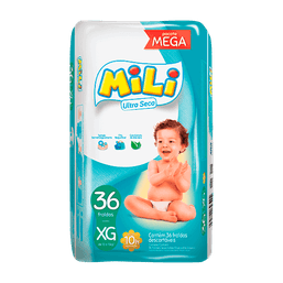 Mili Fralda Ultra Seca Mega Xg 36 Fr
