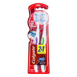 Esc Dental Colgate 360 Graus Luminous White C/2