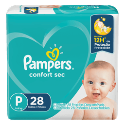 FRALDA PAMPERS CONFORTSEC PCTAO P 28 FR  @