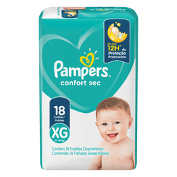Fralda Pampers Confort Sec Pacotao Xg C/18 @