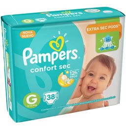 Fralda Pampers Confort Sec Mega G C/38 @