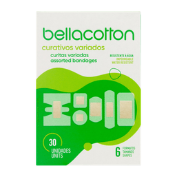 CURATIVOS BELLACOTON TRANSP. TAM. VARIADOS C/30 @