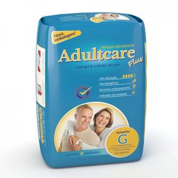 FRALDA GERIATRICA ADULTCARE PLUS G 8FR