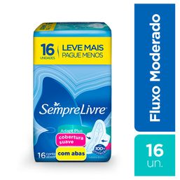 Absorvente S Livre Fit C/Abas L16 P14